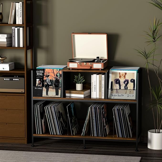 Large Vintage Record Player Table - Image 4