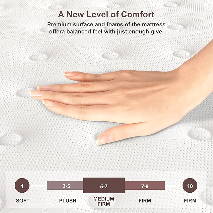 Queen Mattress, 12 Inch Pillow Top Queen Size Mattress – Plush Comfort - Image 3