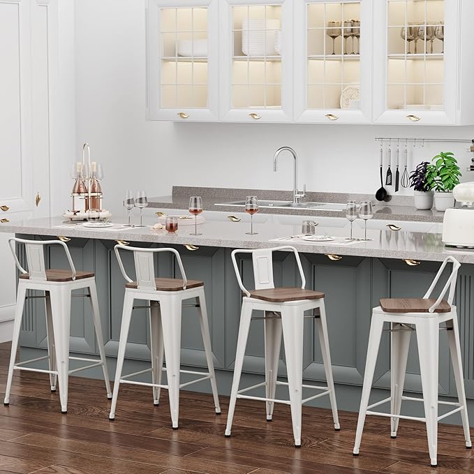 30 Inch Swivel Bar Stools Set of 4 - Image 7