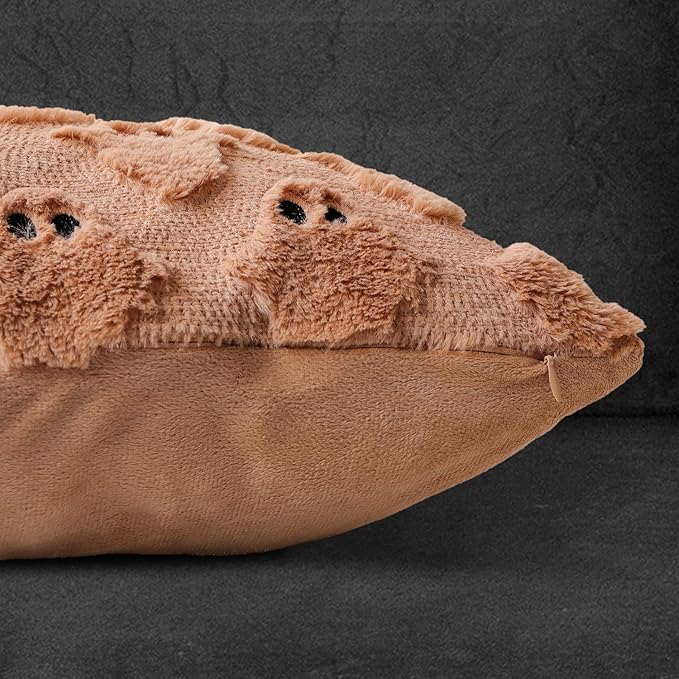 4TH Emotion Halloween Ghost Decorative Pillow Covers 18x18 Set of 2, Light - Image 3