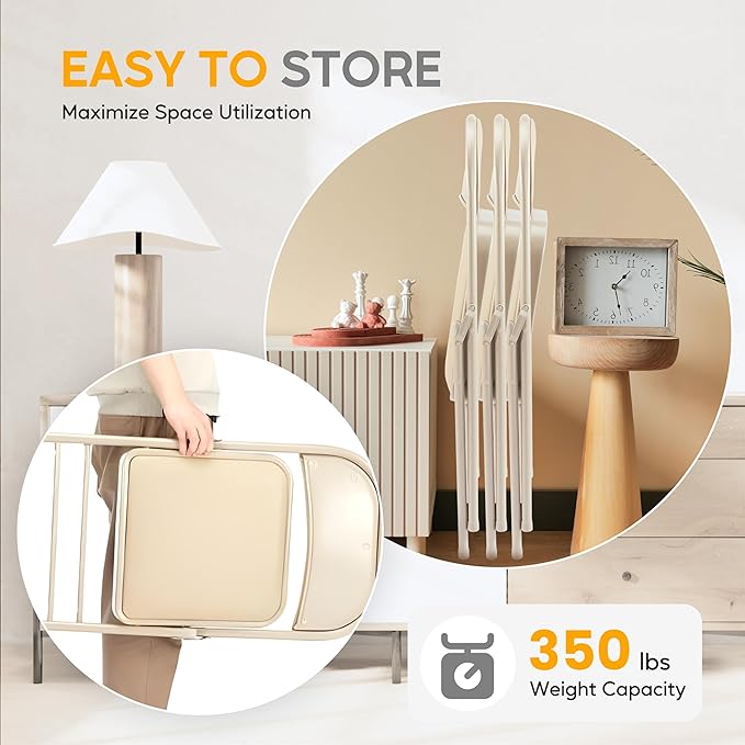 HealSmart 2 Pack Folding Chairs - Image 5