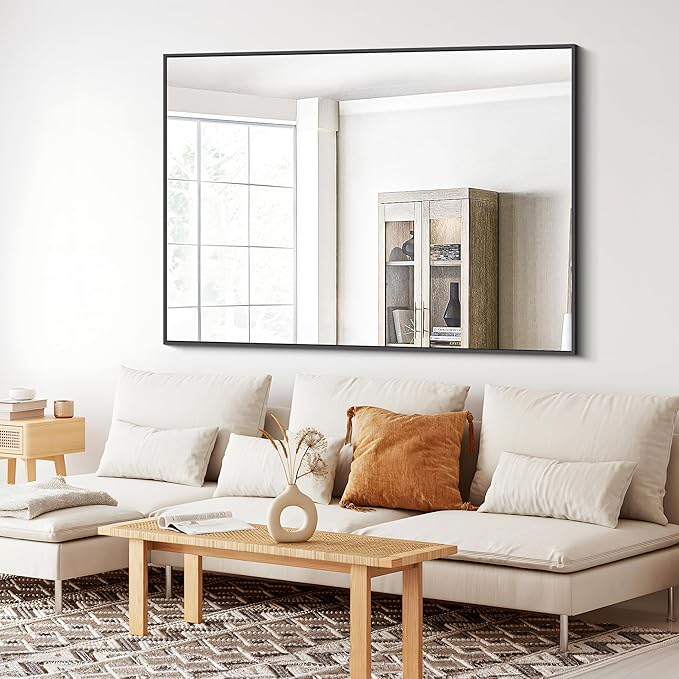 BONEWEI Bathroom Mirror, 36x48 inch Large Wall Mirror - Image 3