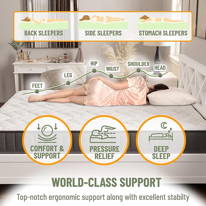 Ottomanson Full 9" Hybrid Mattress - Image 3