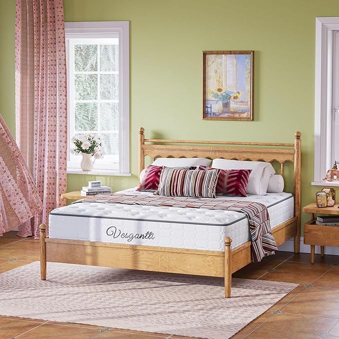 Vesgantti Twin Mattress, 10 Inch Innerspring Hybrid Single Bed Mattress in a Box - Image 2
