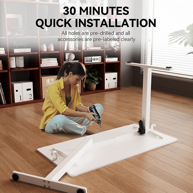 Electric Standing Desk Adjustable Height 55"x24" Stand Up Desk - Image 9