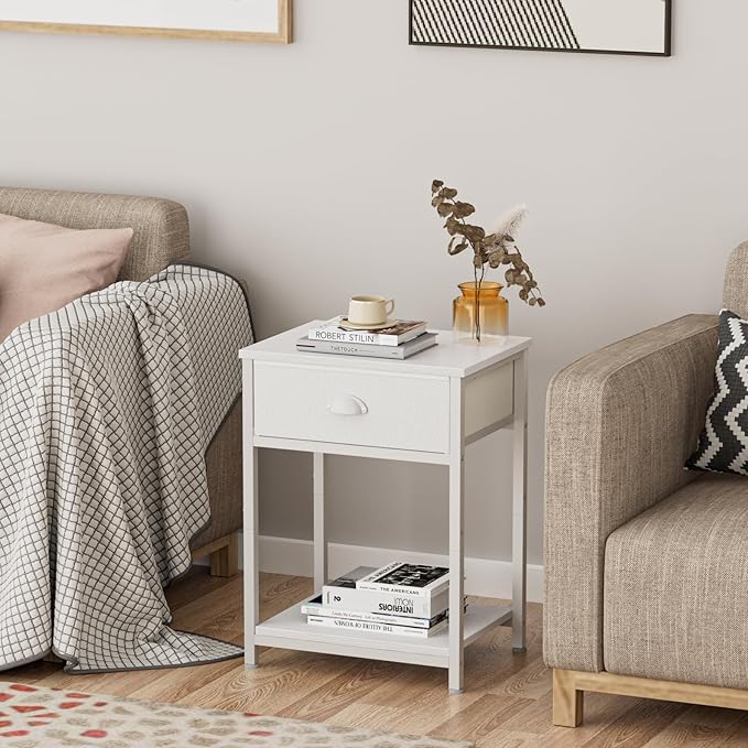 Furologee White Nightstand - Image 8