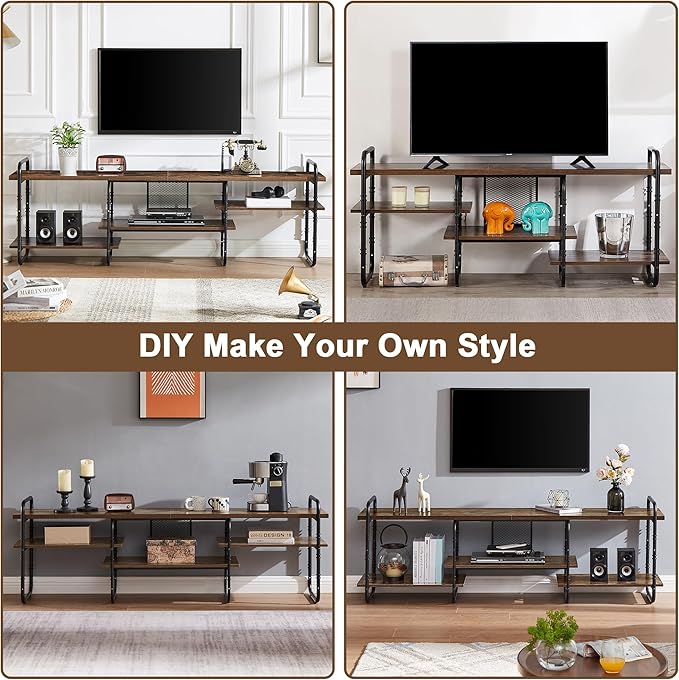 VECELO TV Stands up to 65 Inch, Entertainment Center/Media Console Table - Image 8
