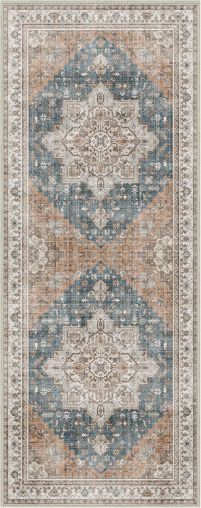 GENIMO 2x10 Runner Rugs for Hallway, Machine Washable Non Slip Vintage Rugs - Image 7