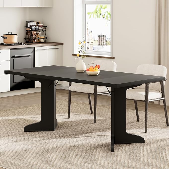 71" Large Dining Table for 6, Farmhouse Kitchen Table - Image 3