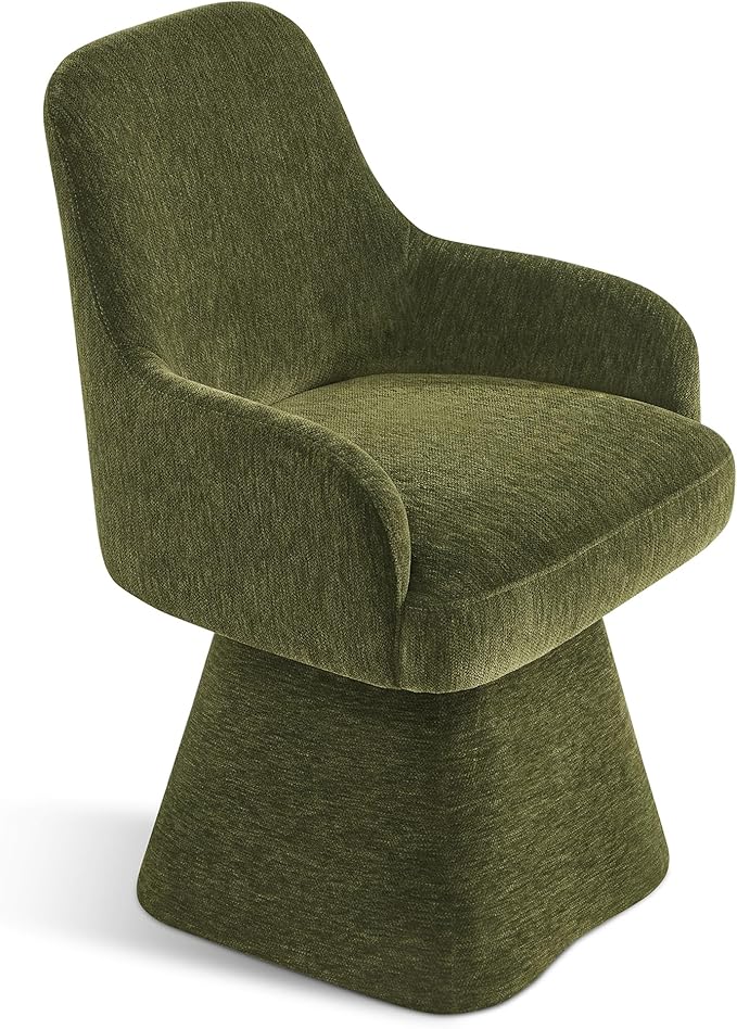 Swivel Dining Chairs Set of 4, Mid Century Modern Chairs Fabric Upholstered - Image 9