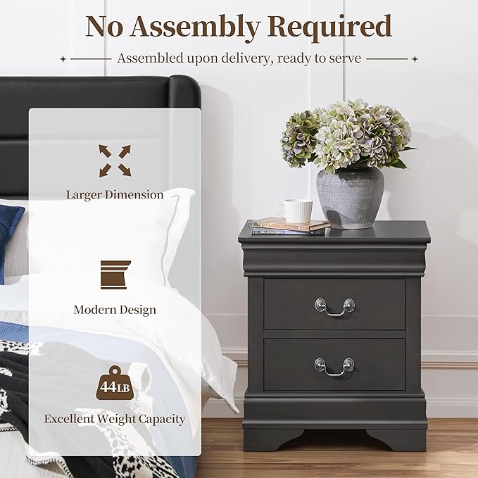 Yaheetech Fully-Assembled Nightstand - Image 7