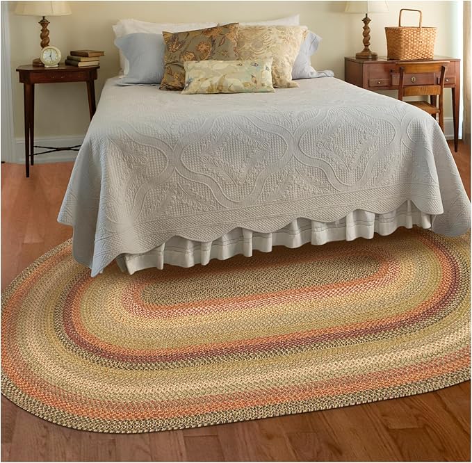 Homespice Kingston Braided Oval Area Rugs 5x8' – Country Style Braided Rugs by Homespice