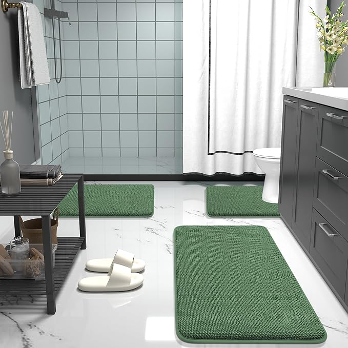 OLANLY Thick Memory Foam Bath Mat Rug 30x20, Extra Soft Absorbent Bathroom Rug - Image 7