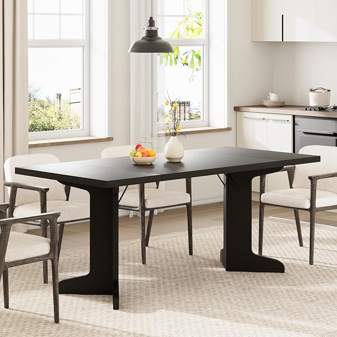 71" Dining Table for 6 to 8 People, Modern Dinner Table - Image 7