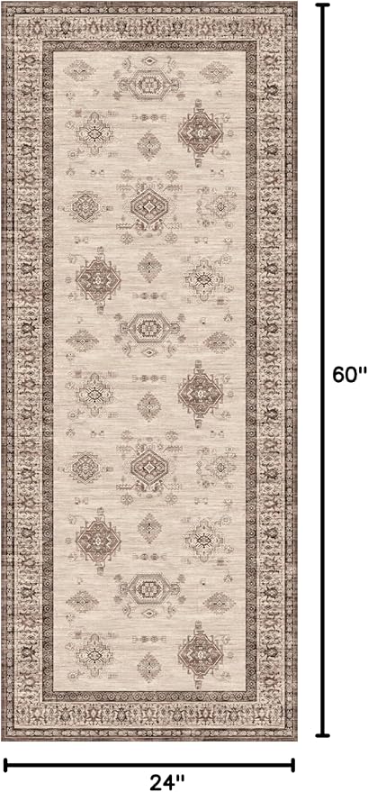 2X5 Area Rugs Machine Washable Rugs - Image 2