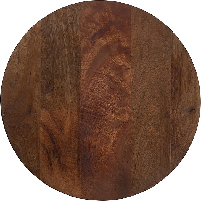 Kate and Laurel Aja Modern Side Table; 15 x 15 x 23; Walnut Brown; Decorative - Image 9