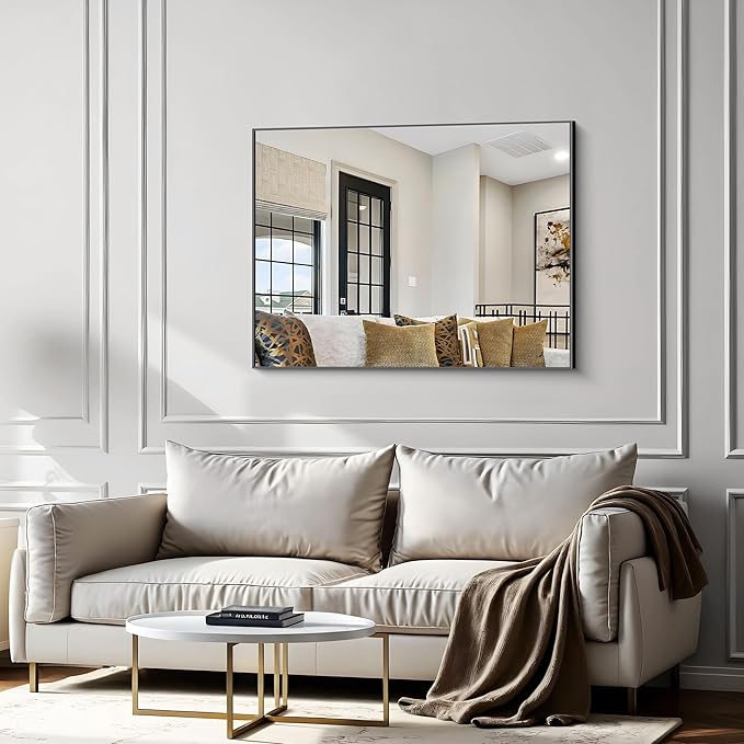 36x48 Inch Black Rectangle Mirrors - Image 4
