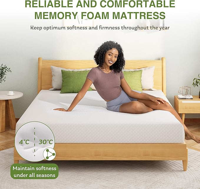 Twin XL Memory Foam Mattress, 8 Inch Bed Mattress in a Box - Image 6