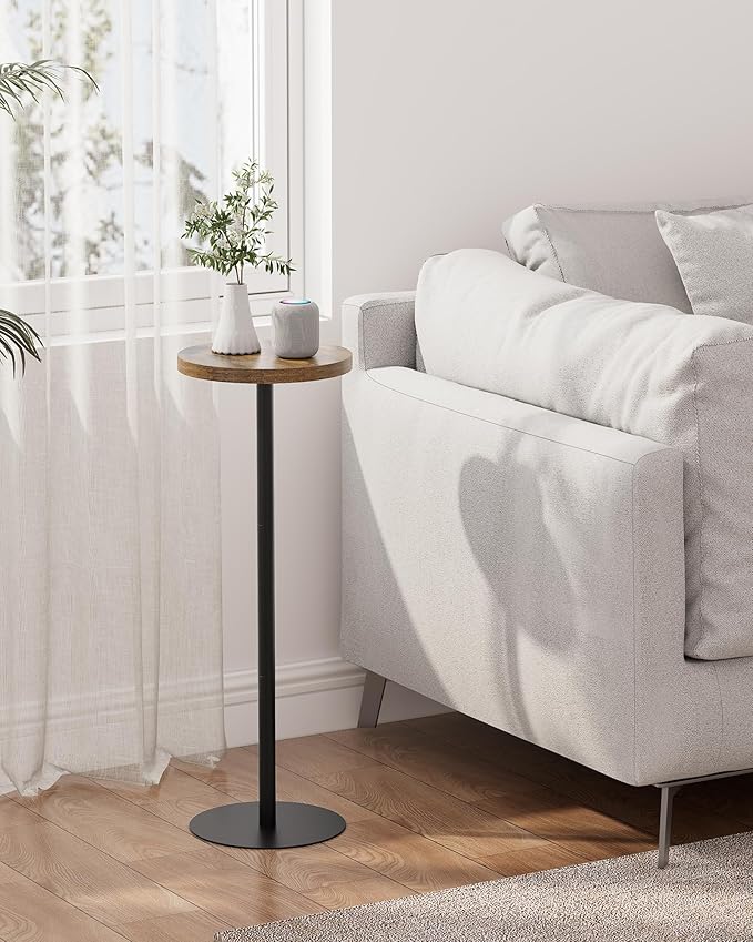 TUTOTAK Tall Round Side Table, Small End Table, Beside Table, Drink Table - Image 8