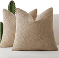 Foindtower Set of 2, Decorative Textured Boucle Throw Pillow Covers Accent by Foindtower