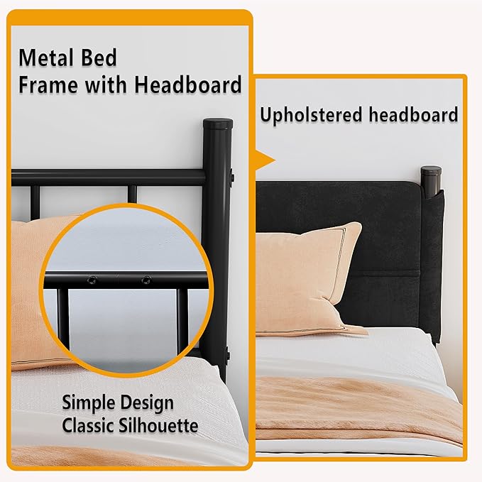Metal Bed Frame, 14Inch King Size Bed Frame - Image 3