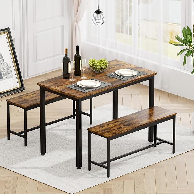 Rovibek Dining Room Table Chairs Set by Rovibek