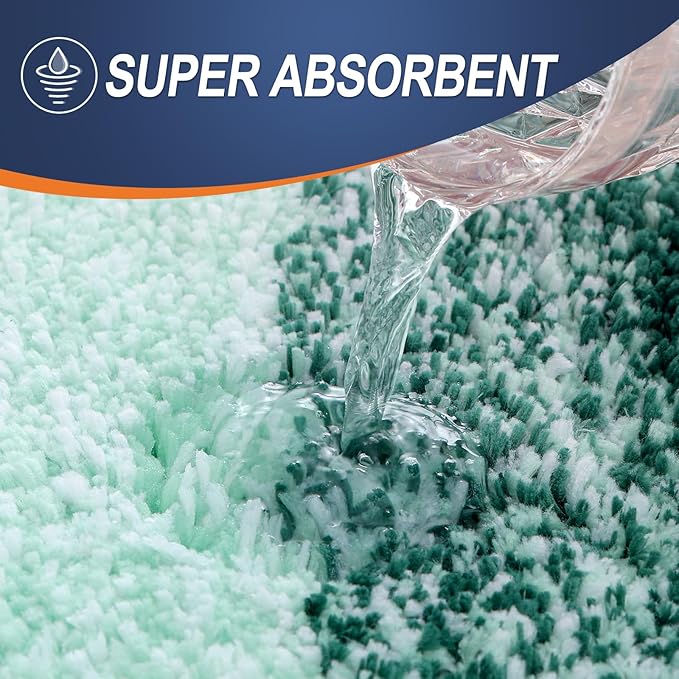 OLANLY Bathroom Runner Rugs 47x17, Extra Soft Absorbent Microfiber Bath Rugs - Image 3
