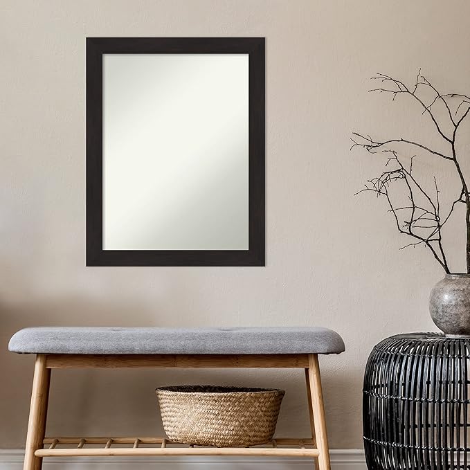 Amanti Art Brown Bathroom Mirror - Image 6