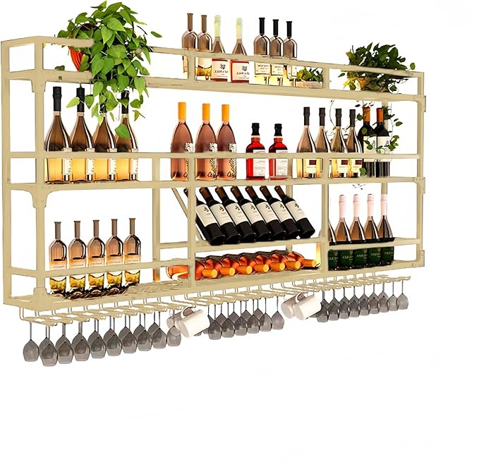 Metal Wall-Mounted Wine Rack - Image 2