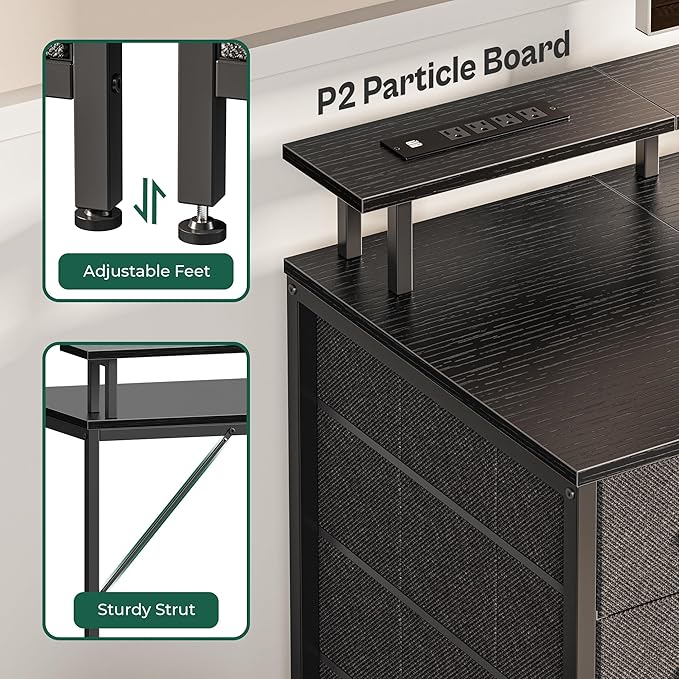 Huuger 63 Inch Computer Desk - Image 9