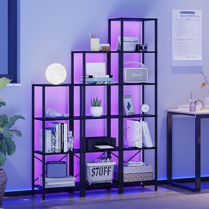 6-Tier Bookshelf, Tall Narrow Bookcase - Image 7