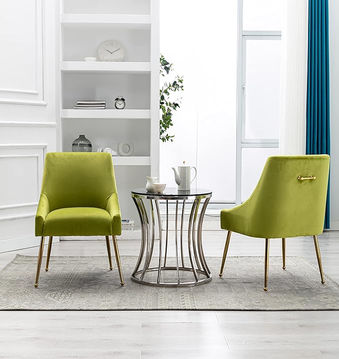 Velvet Dining Chairs, Furniture Collection Modern Contemporary Upholstered - Image 6