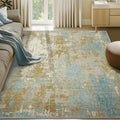 Washable Area Rugs 6'x9' Non-Slip Modern Abstract Soft by RELEANY