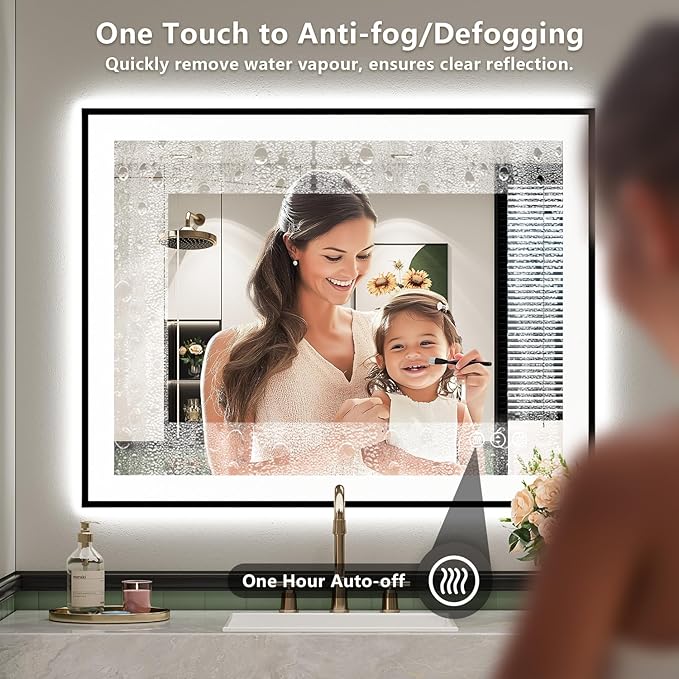 24x30 Inch LED Bathroom Mirror - Image 6