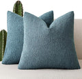 Foindtower Set of 2, Decorative Textured Boucle Throw Pillow Covers Accent by Foindtower