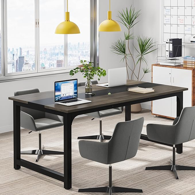 Tribesigns Modern Computer Desk, 63 x 31.5 inch Large Office Desk Computer - Image 5