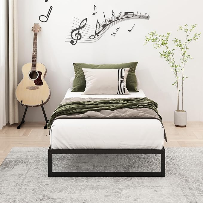 9 Inch Twin XL Bed Frames Heavy Duty Sturdy Metal Platform Bed Frame No Box - Image 5