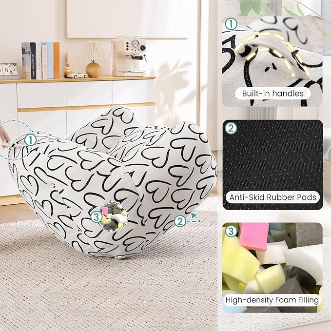 DAICO Bean Bag Chairs for Adults Comfy Accent Chair - Image 8
