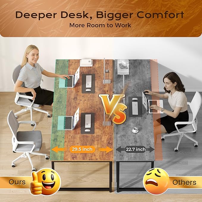 PRAISUN 63 X 29.5 Inch Computer Desk - Image 5