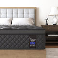 King Hybrid Mattress, 14 Inch Medium Mattress Euro Top by VISCOUNTESS