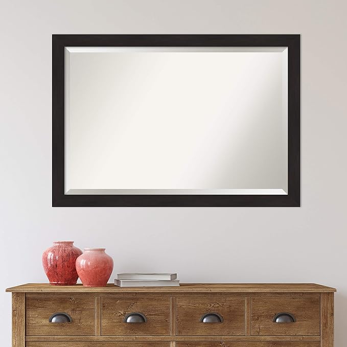 Amanti Art Brown Bathroom Mirror - Image 6
