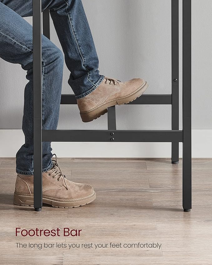 VASAGLE Bar Table, Small Kitchen Dining Table, High Top Pub Table, Bar Height - Image 6