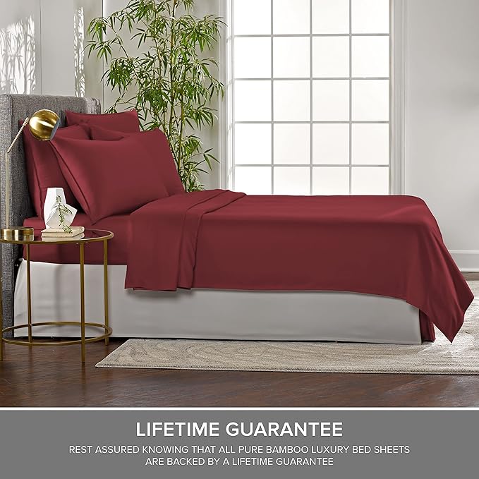 Twin Sheets by Pure Bamboo, Genuine 100% Organic Viscose Derived from Bamboo - Image 4