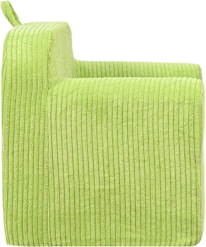 Kids Sofa, 2-in-1 Comfy Toddler Couch, Soft Sherpa Fold Out Toddler Chair - Image 12