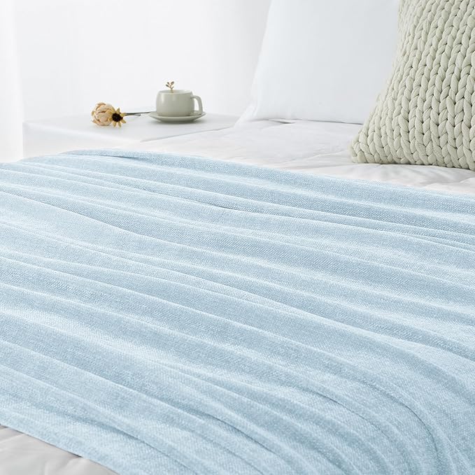 Chenille Throw Blanket for Couch 50"X 60", Soft Cozy Throws - Image 9
