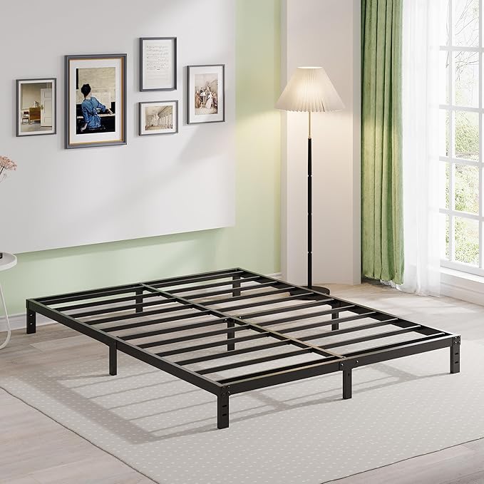 EMODA 10 Inch California King Bed Frames Heavy Duty Metal Cal King Platform - Image 8