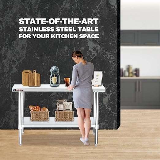 DuraSteel 24x60 Stainless Steel Work Table - Image 7