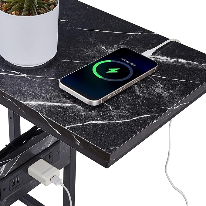 VECELO C Shaped End Side Table - Image 6
