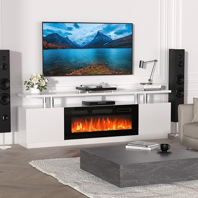 GarveeHome 70 Inch Fireplace TV Stand - Image 5