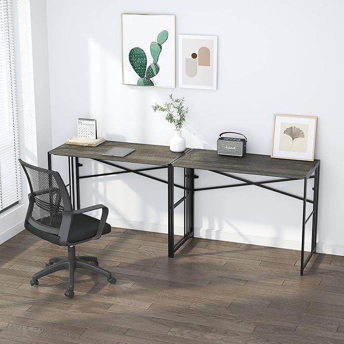 40 inch Folding Desk, Writing Gaming Computer Camping Desk, No Assembly - Image 6